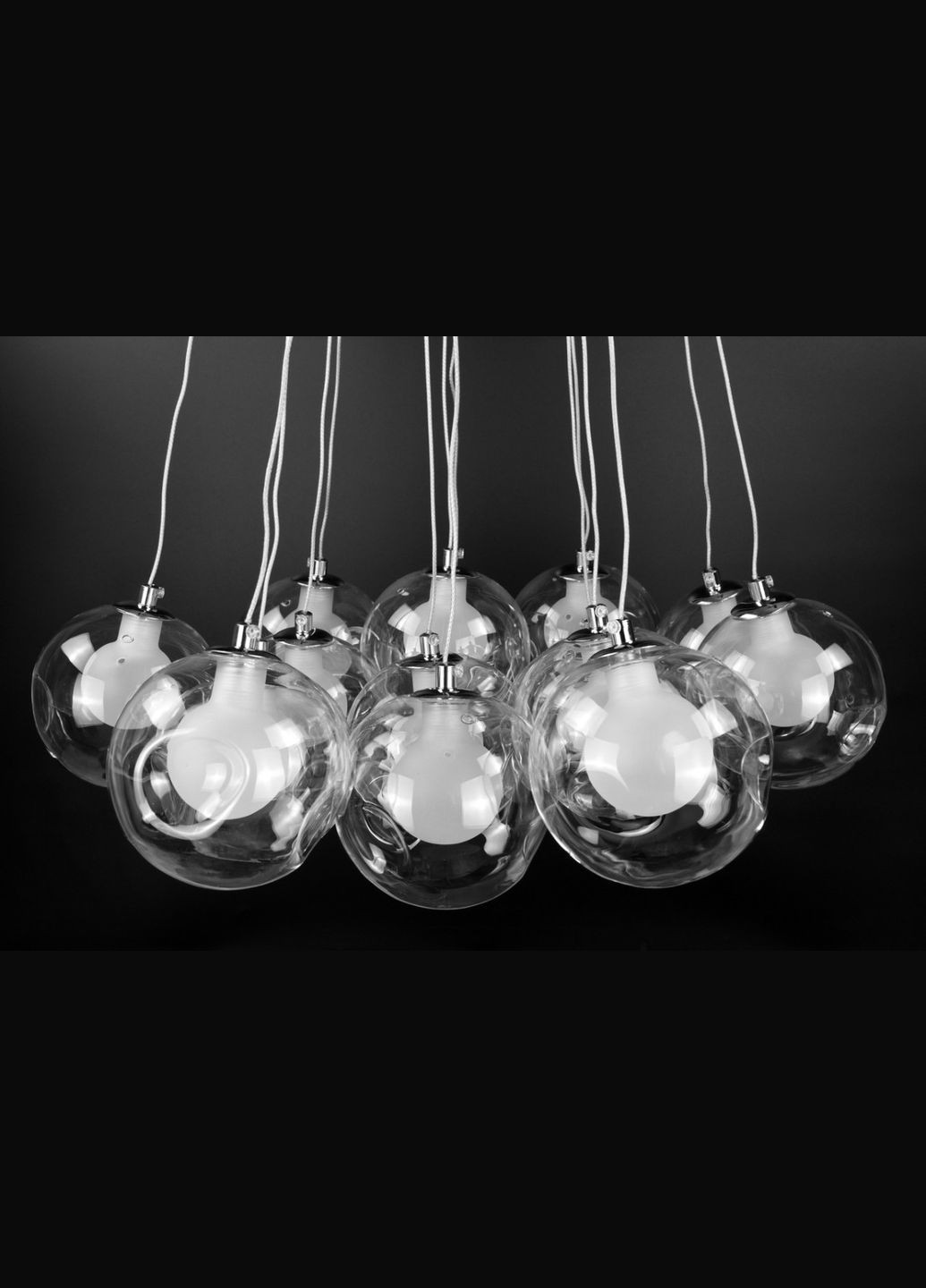 Люстра подвесная на 15 лампочек 26338 Хром 35-110х55х55 см. Sunnysky (364501230)