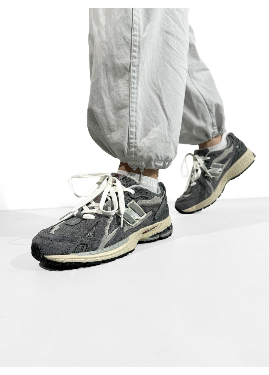 КРОССОВКИ ЖЕНСКИЕ NEW BALANCE 1906D GREY / BEIGE НЬЮ БЕЛАНС 1906D No Brand серые демисезоны (367177906)