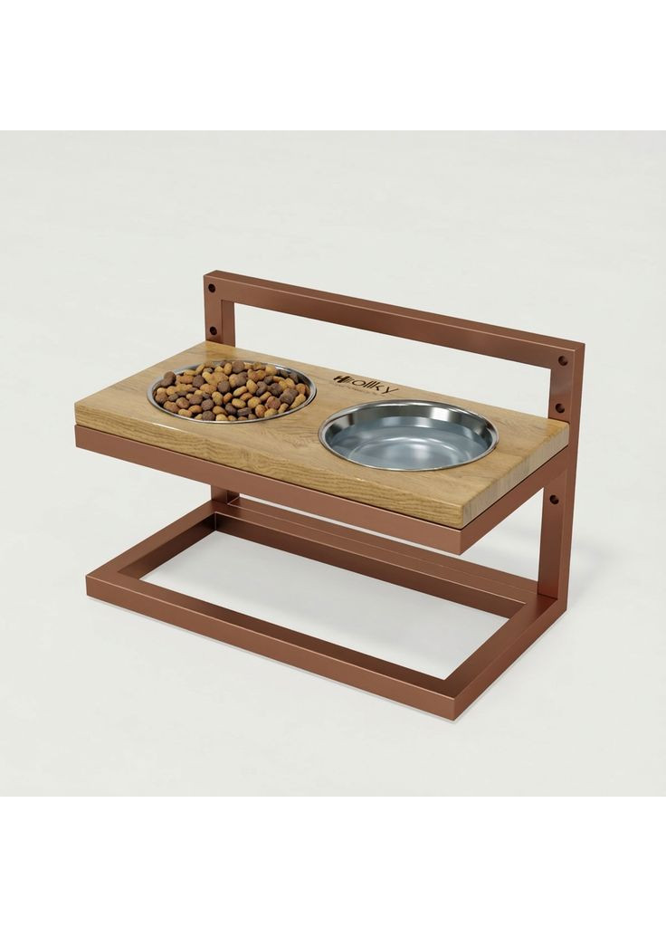 Миски на регулируемой подставке для маленьких собак Flex S (2×0.450 л) FS-422523-GLNT Hollky (365652700)