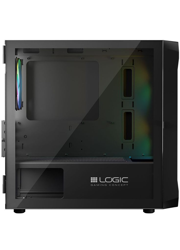 Корпус PORTOS MESH+GLASS ARGB fans 3x120mm BLACK без БП mATX Logic Concept (316035656)