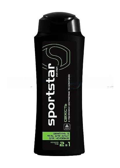 Шампунь і гель для душу "Свіжість" 400ml (1380534-17268050) SportStar (368615139)
