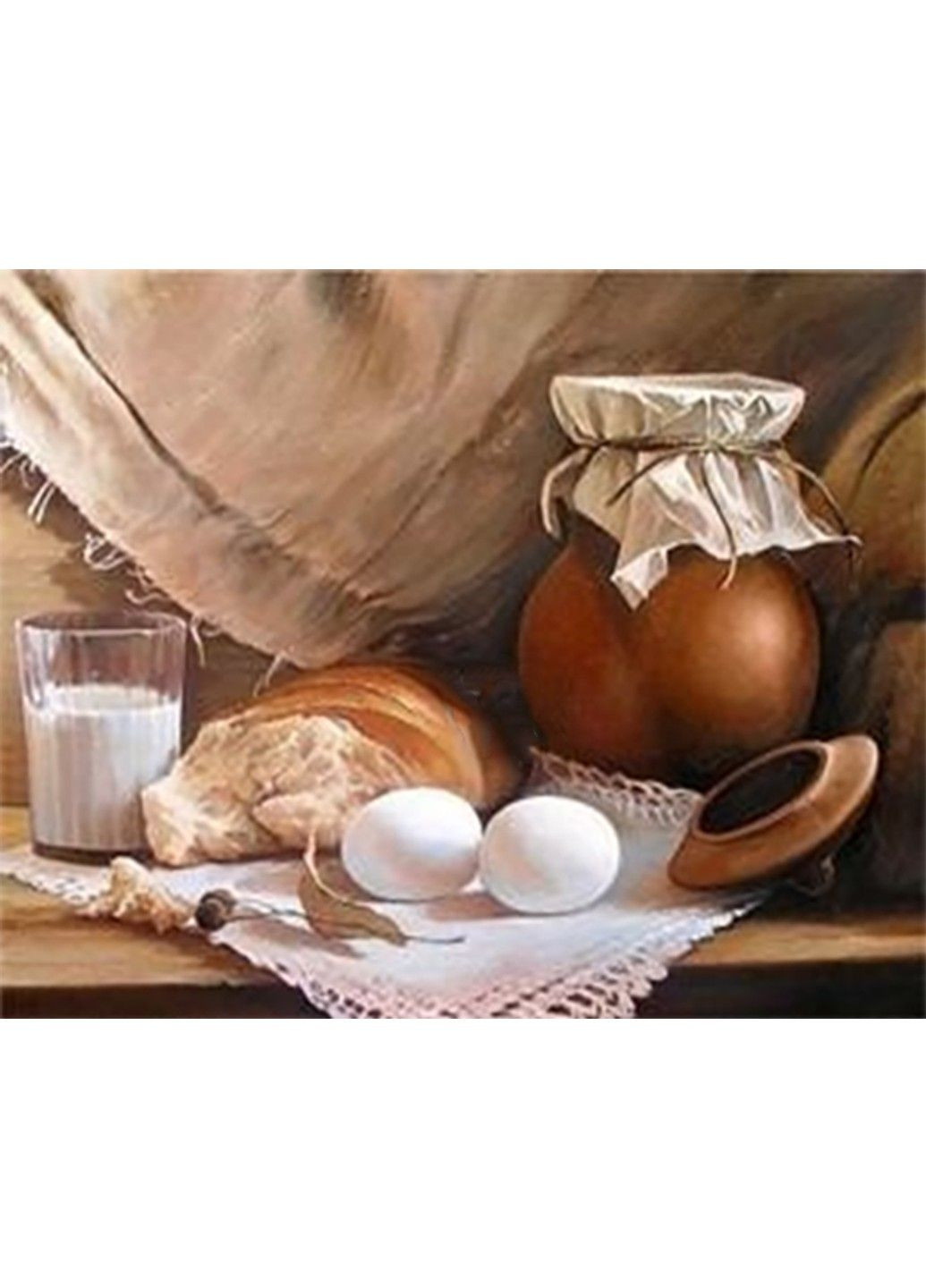 Алмазная мозаика вышивка Завтрак на подрамнике полная 5d 40х50 No Brand (332208399)