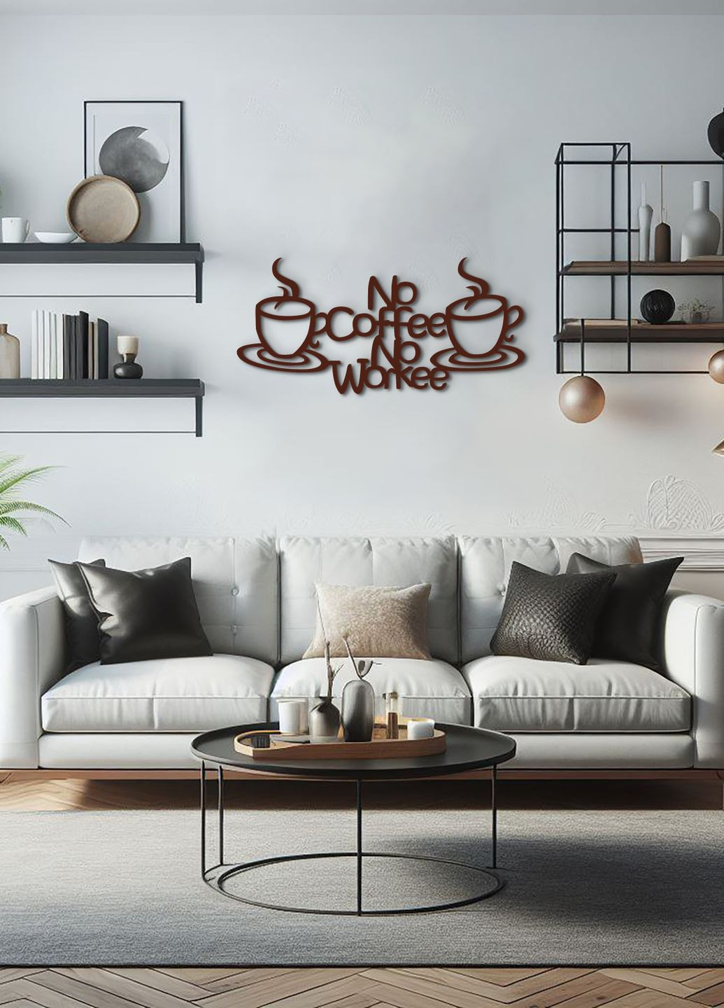 Сучасна картина на кухню, декор для кімнати "Ранкова кава", мінімалістичний стиль 80х40 см Woodyard (291843327)