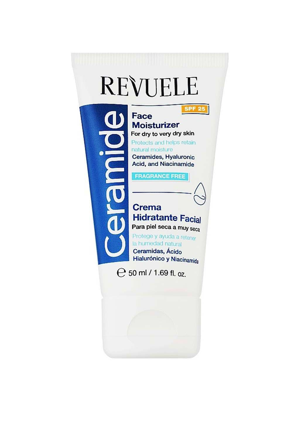 REVUELE Увлажняющий крем для лица SPF 25 Ceramide 50 мл — Крем, Болгария (317191678)