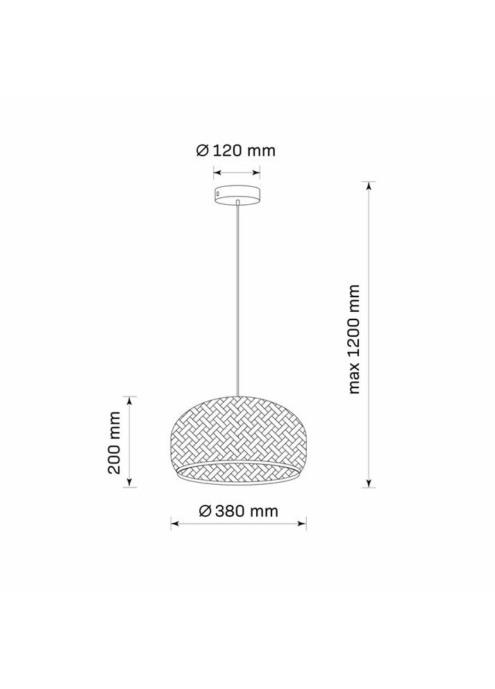 Люстра в стиле бохо, подвесной светильник 329110 Korfu E27 1x20W IP20 Бежевый (095431) Goldlux (361312516)