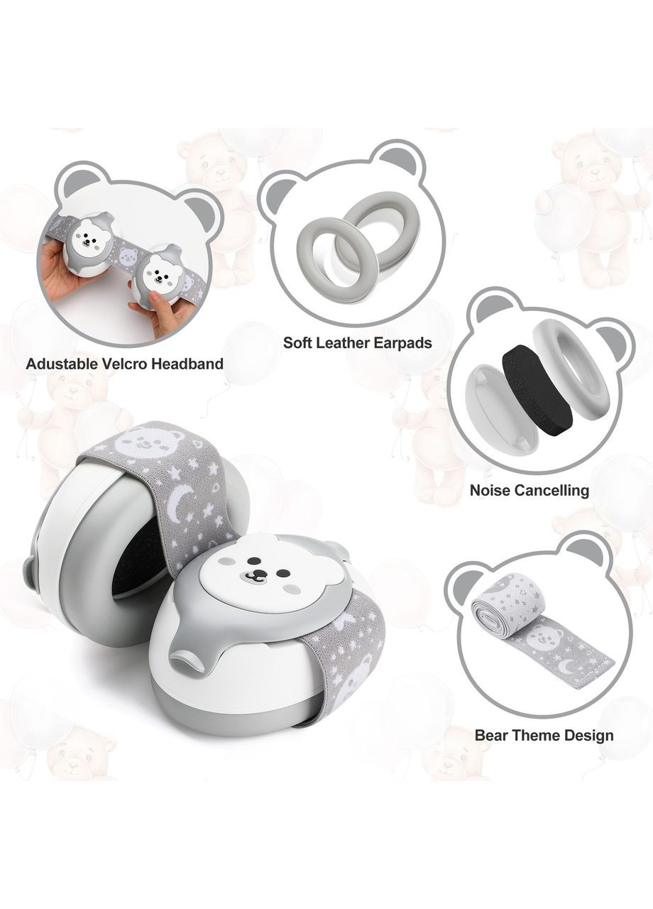 Дитячі протишумні навушники Baby Earmuffs навушники для дітей до 36 місяців, колір: Honeywell (315516789)