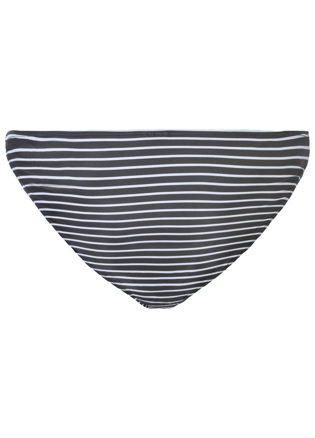 Черно-белые нижняя часть купальника на подкладке для женщины lycra® 372168 черный, белый в полоску Esmara