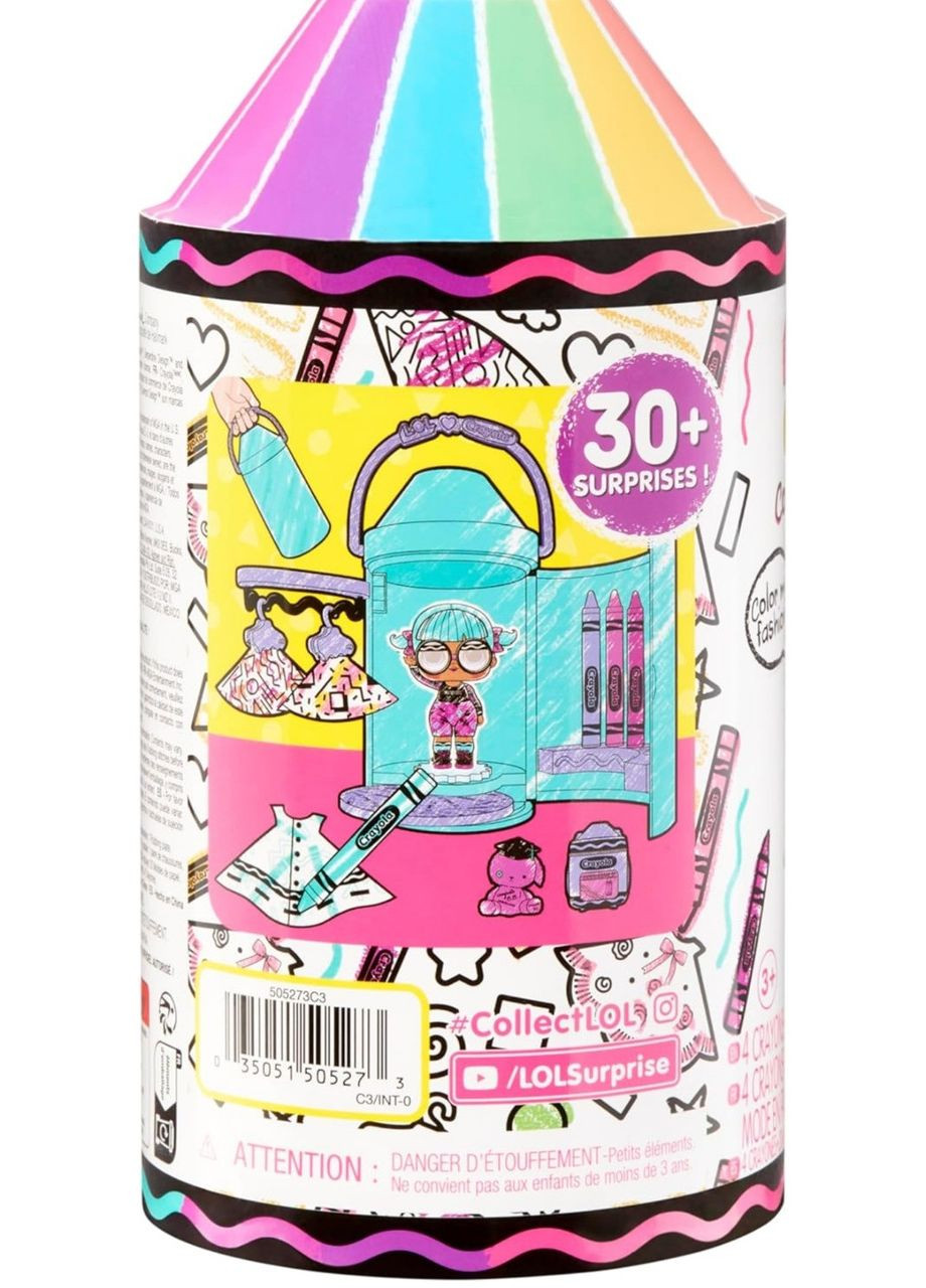 Игровой набор-сюрприз Кукла LOL Surprise Crayola Color Me Studio – творчество, раскраска, MGA MGA Entertainment (330829118)