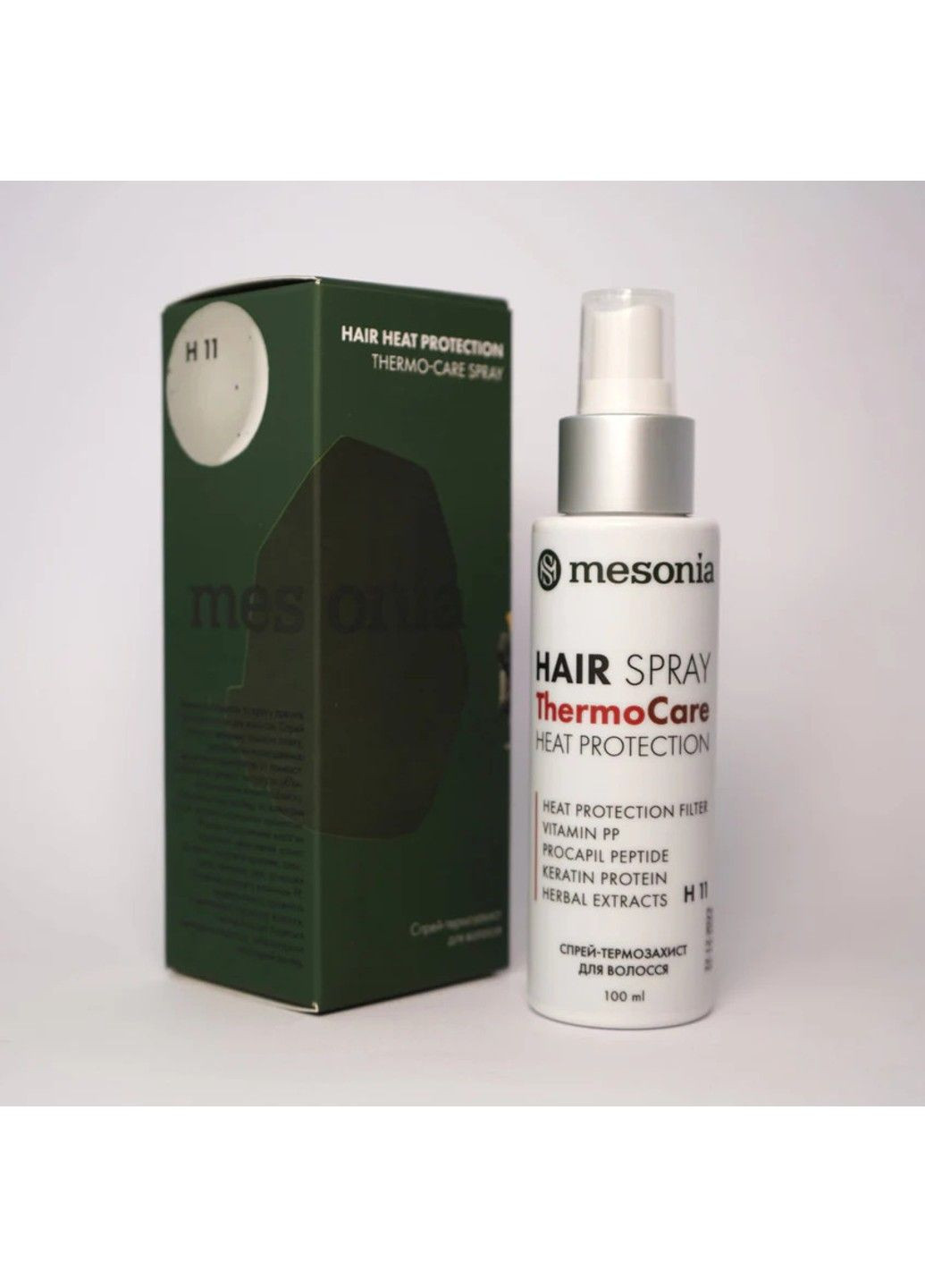 Спрей - термозащита для волос 100 мл Mesonia (316654976)