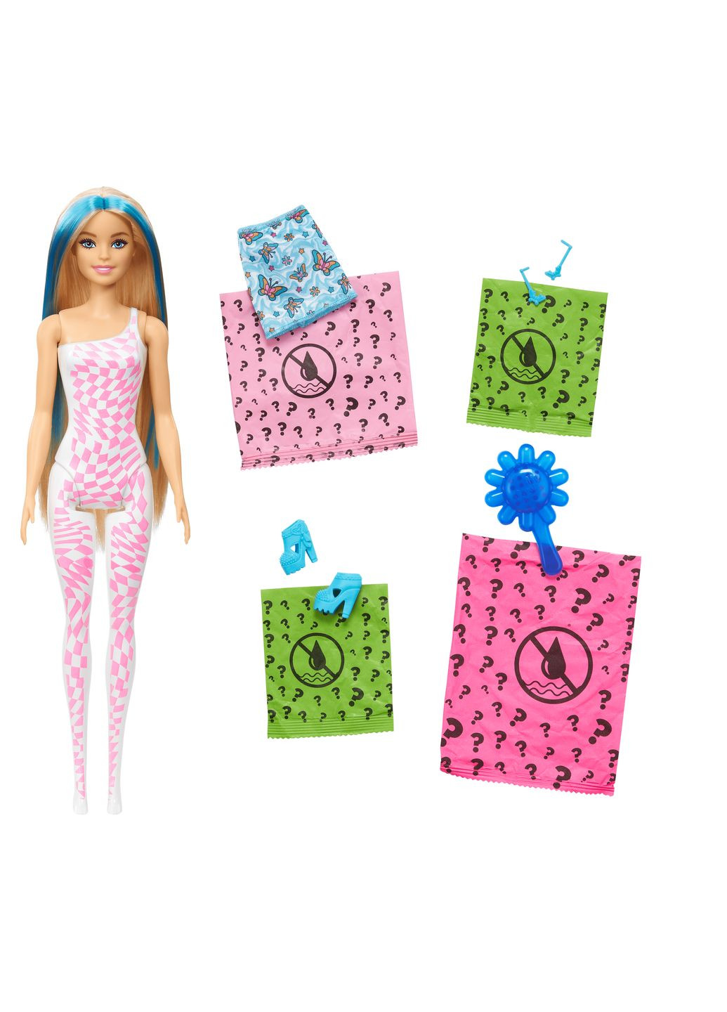Кукла "Цветное перевоплощение", серия "Радужные и стильные" (в ас.) (HRK06) Barbie (290841571)