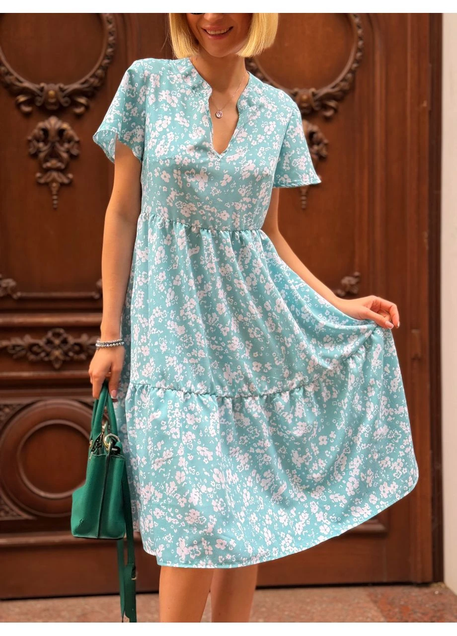 Оливковое кэжуал платье Fashion Girl