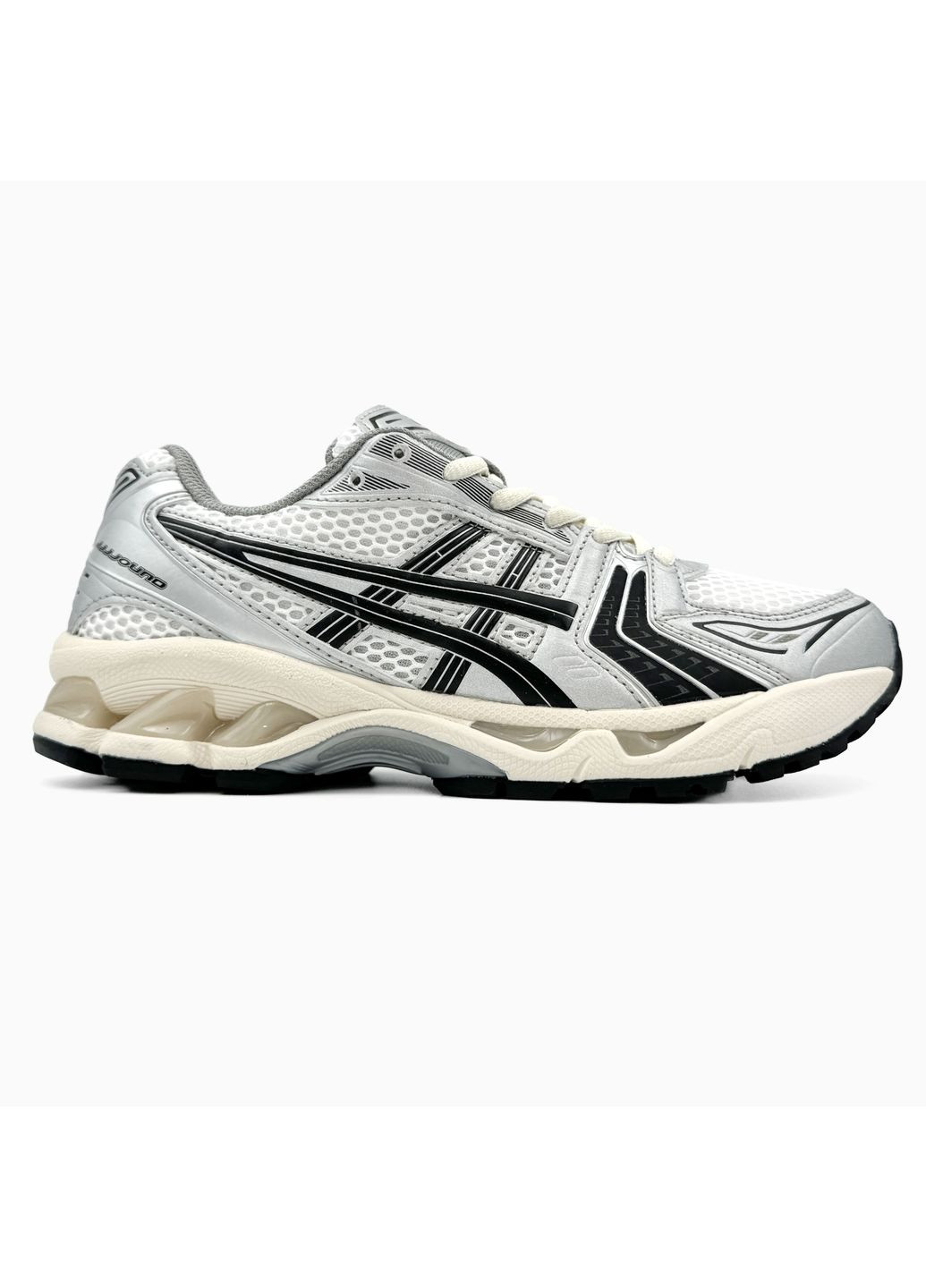 КРОСІВКИ ЖІНОЧІ ASICS GEL-KAYANO 14 WHITE / SILVER / BLACK АСІКС ГЕЛЬ КАЯНО 14 No Brand чорні демісезони (367169843)
