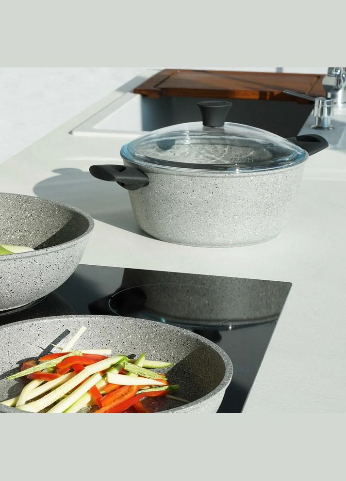 Кастрюля с крышкой Dura Induction 4,3л DAS301929 Flonal (316468514)