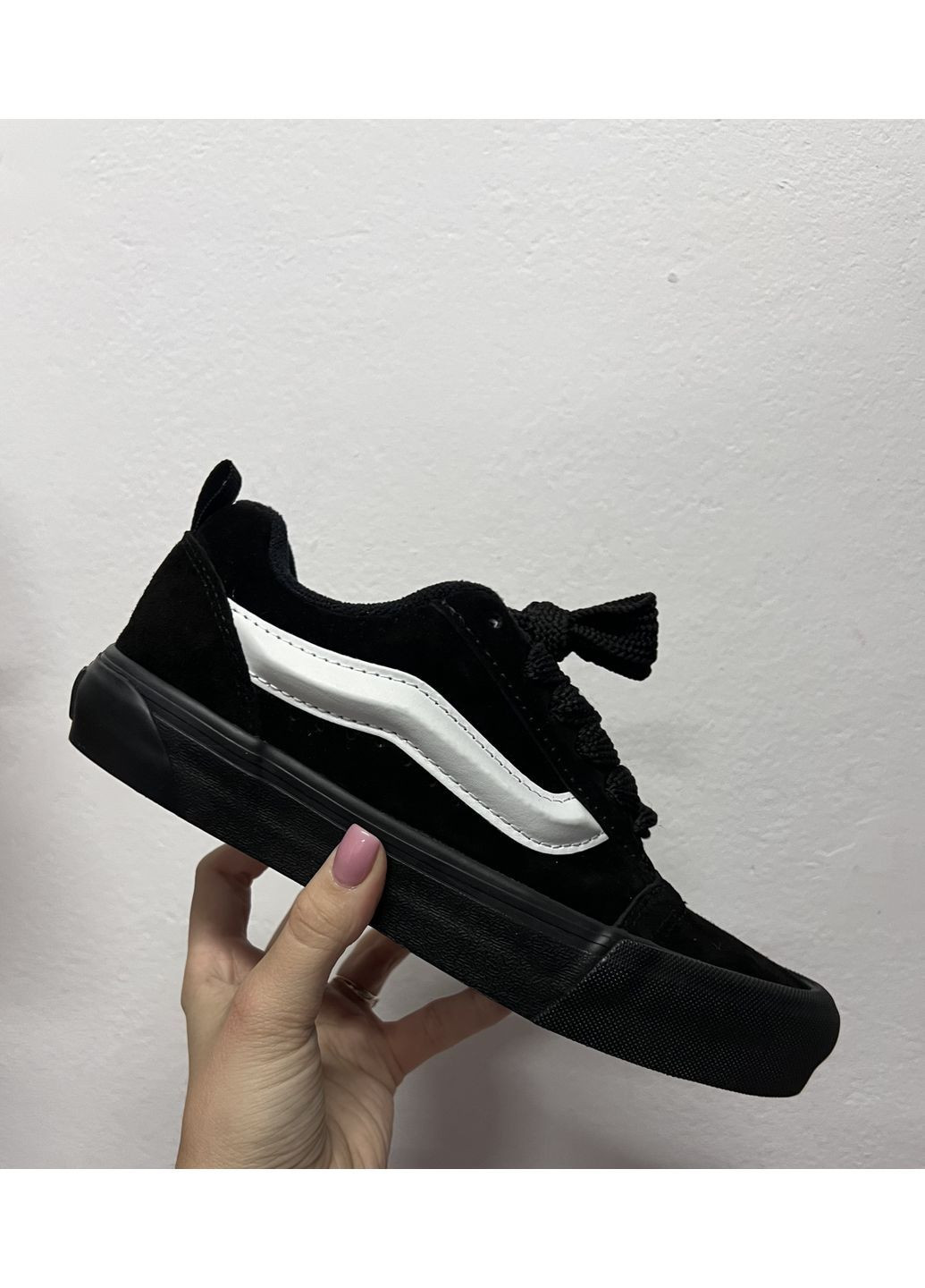 Чорні всесезонні кеди vans knu school black No Brand