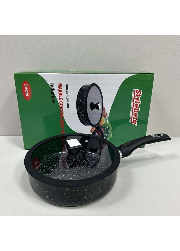 Сковорода глибока d-24 см із гранітним покриттям 1506 Styleberg (367621973)