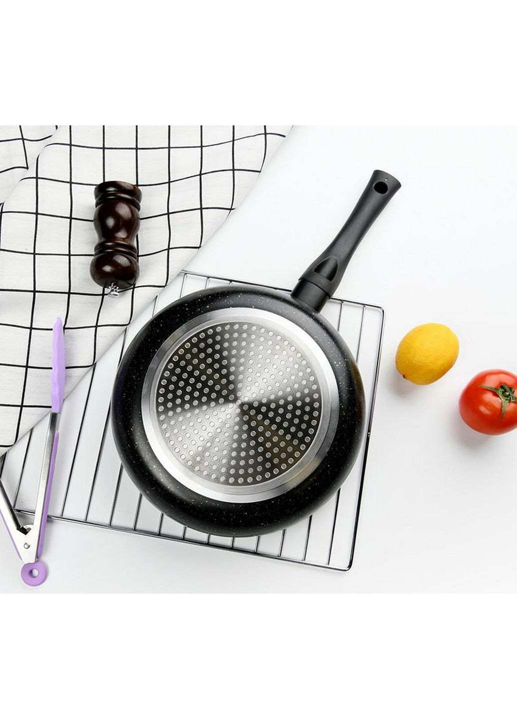 Сковорода-сотейник Promo з антипригарним покриттям TouchStone (кам'яна крихта) Fissman (288137539)