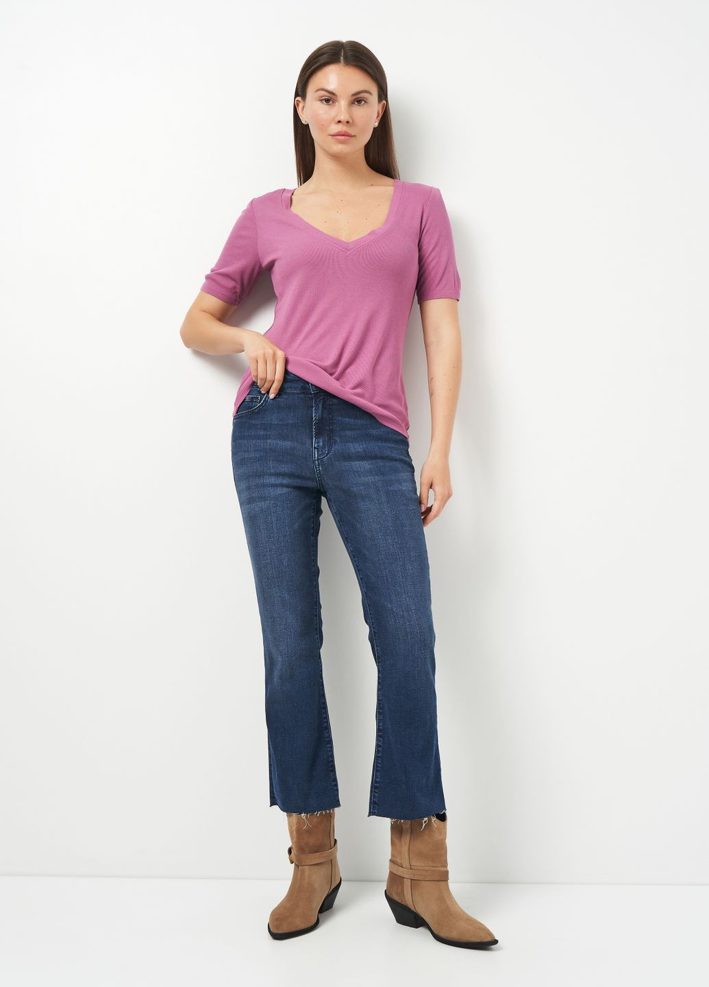 Джинси із завищеною талією C&A - (332006556)