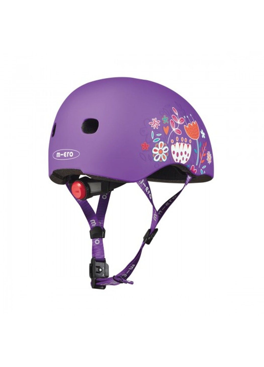 Захисний шолом - Фіолетовий з квітами (48–53 cm, S) Micro (331173907)