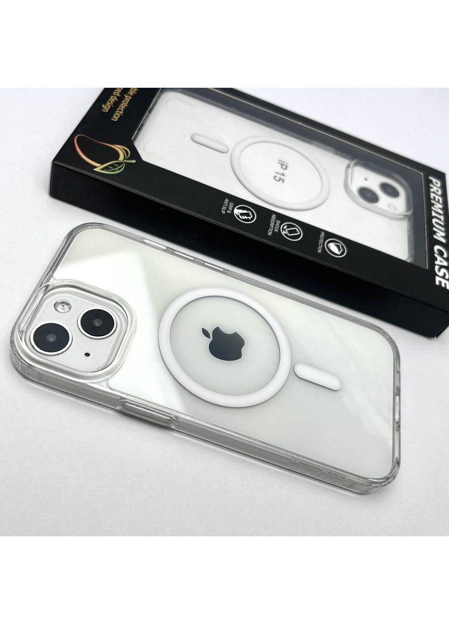 Чехол для 15 Mango Magsafe case Magnetic чехол на айфон 15 Crystal clear No Brand (369137098)