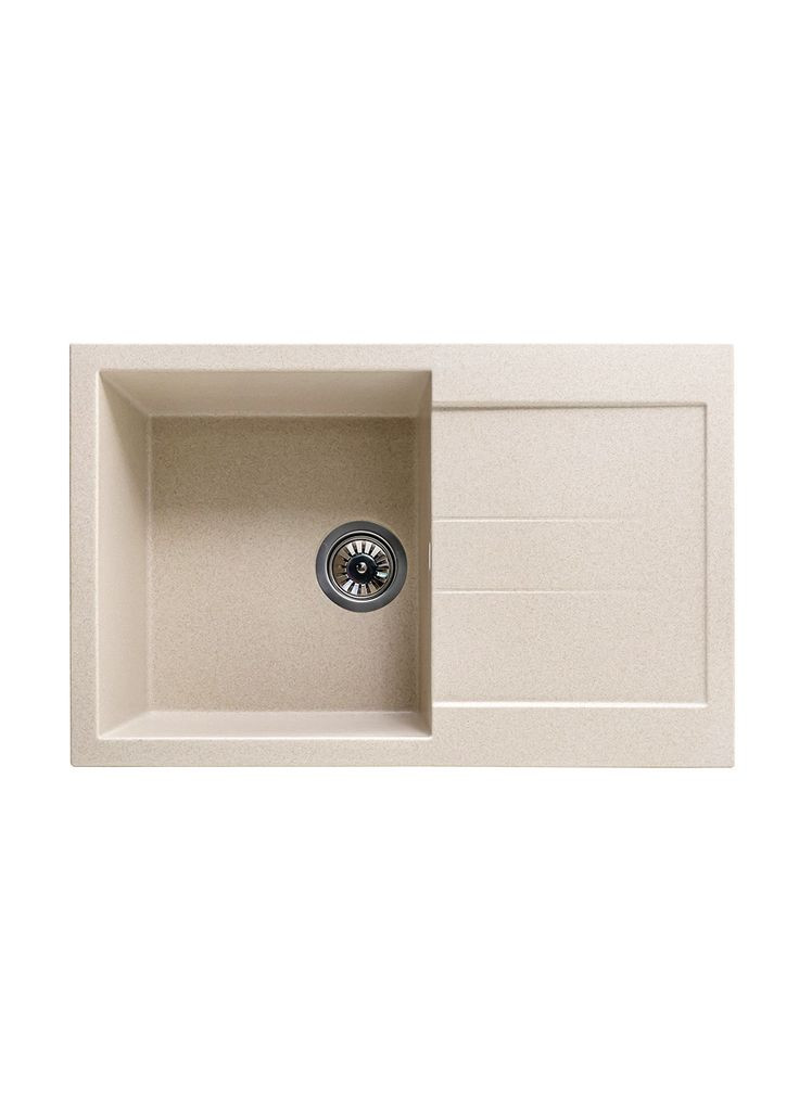 Мойка гранитная 78х50 бежевая Mida (329440903)
