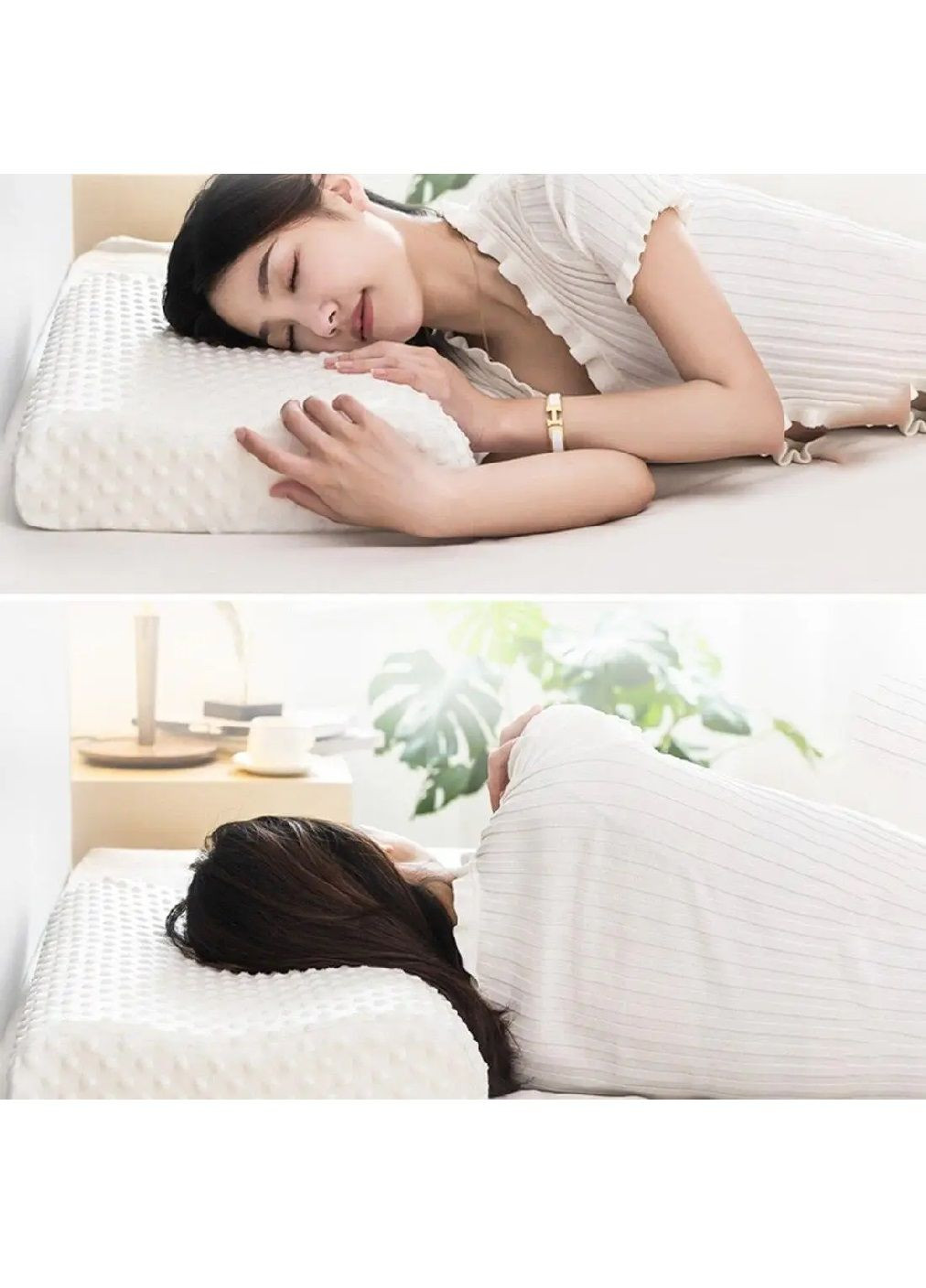 Комплект набор ортопедических анатомических гипоаллергенных подушек с эффектом памяти 50х28х7 см 2 штуки (480757-Prob) Unbranded (341729348)