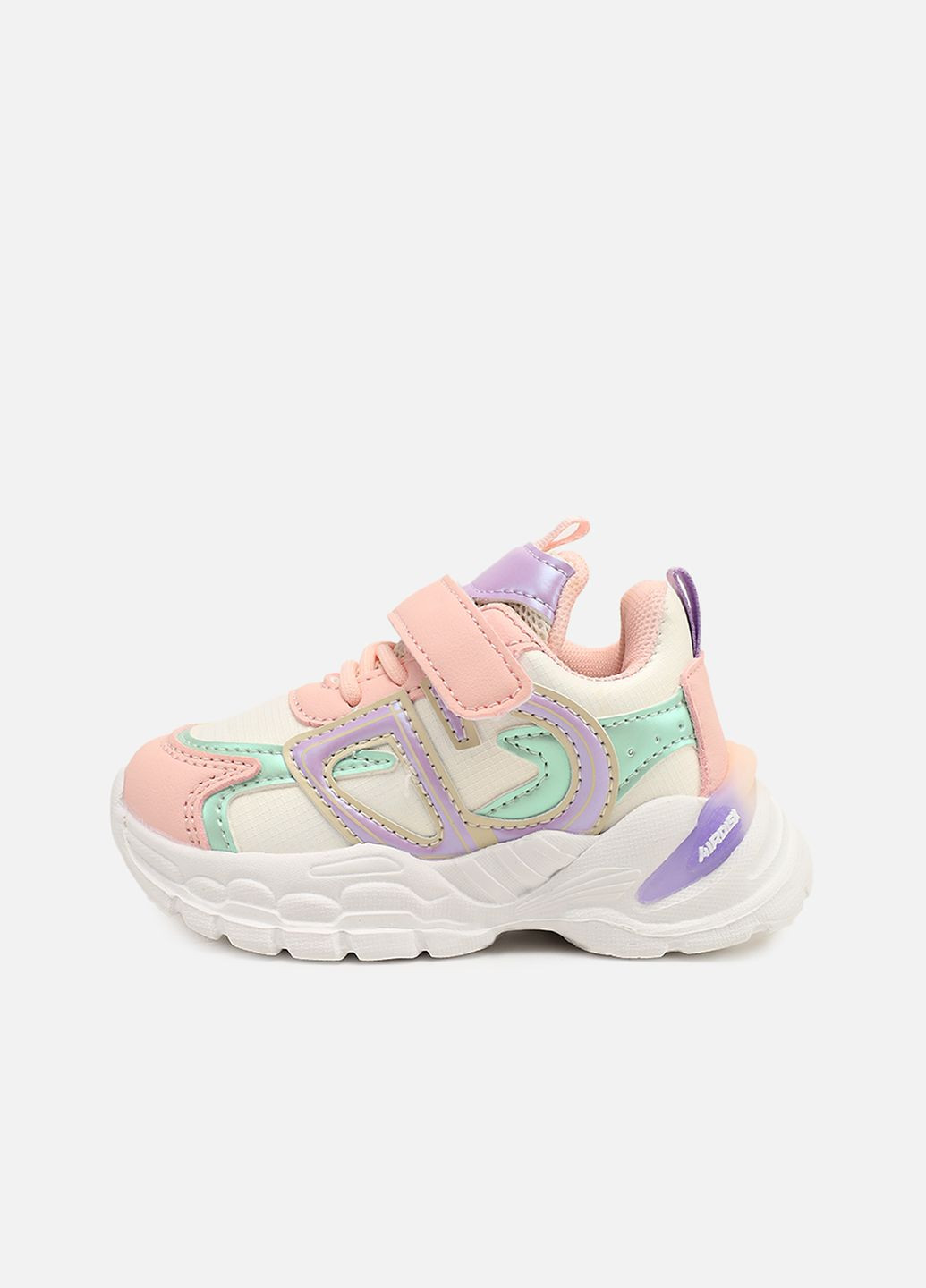 Рожеві осінні кросівки для дівчинки, на пласкій підошві колір рожевий цб-00273937 Kimboo