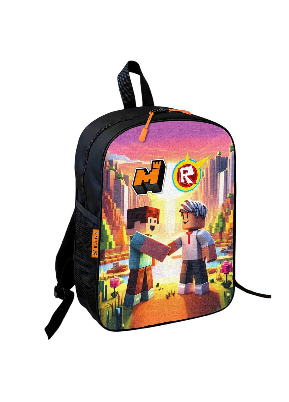 Рюкзак шкільний дитячий Майнкрафт і Роблокс «Minecraft Roblox» 36х27 см для хлопчика (0433) No Brand (307810120)
