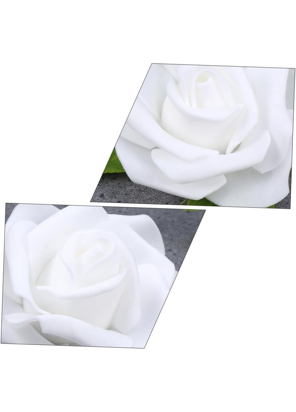 Набір 2 шт гумка Біла Троянда 7 см Fashion (368772078)