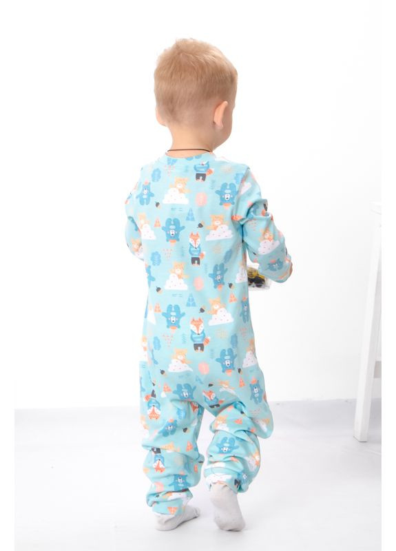 Світло-бірюзова всесезон комбінезон ясельний для хлопчика hc (h001-5076-016-4) Носи своє