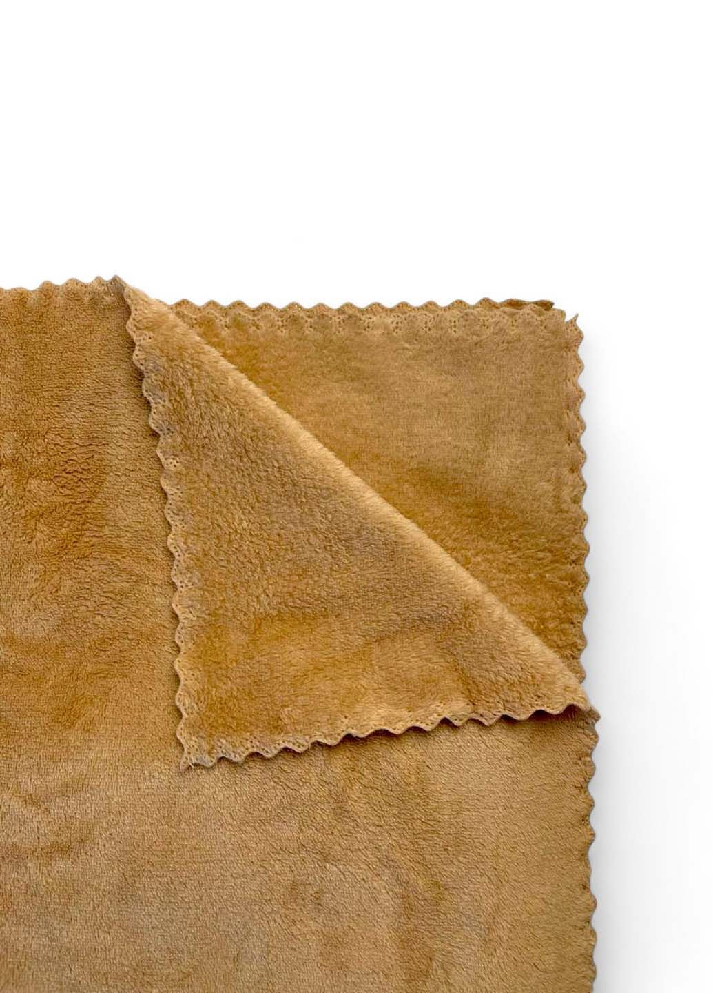 Рушник банний великий мікрофібра 160х90 см Homedec однотонний бежевий