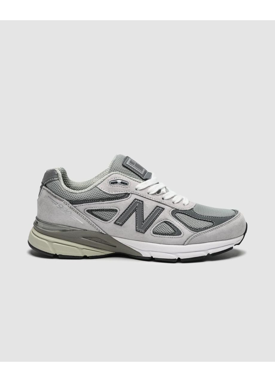Серые демисезонные кроссовки мужские new balance grey No Brand 990 v4