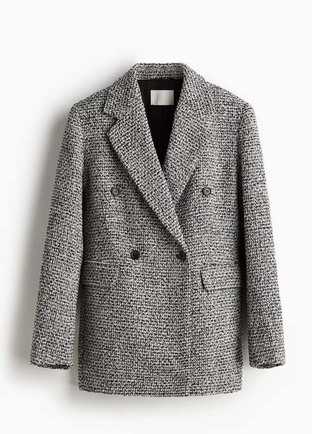 Черный женский жакет H&M меланжевый - всесезон