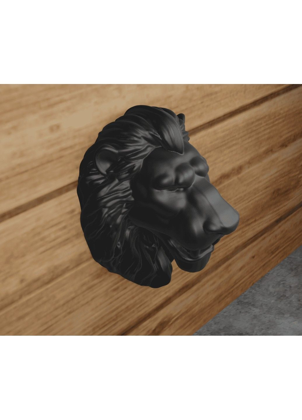 Декоративное панно "Голова льва" с креплением на стену ЗаСвіт (369718636)