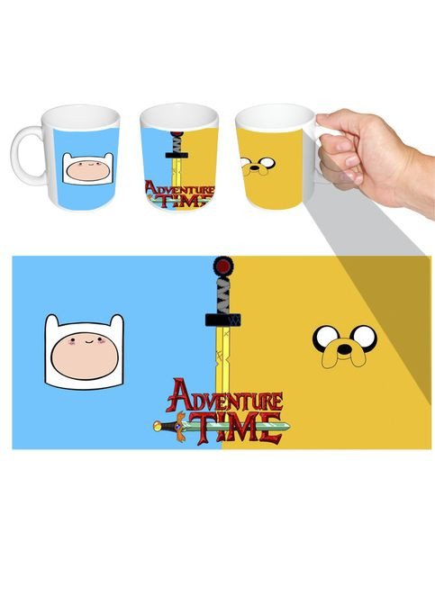 Чашка біла Фін Джейк Час Пригод (z1284) No Brand (327004337)