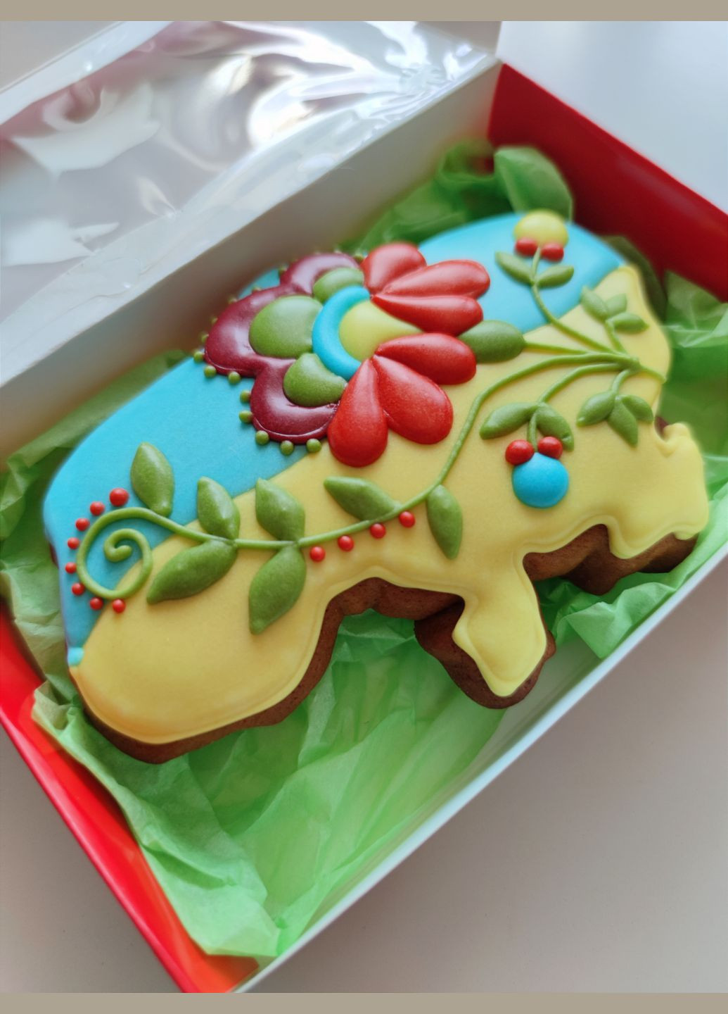 Крафтовий медовий пряник Вишивка квіти No Brand (336912822)