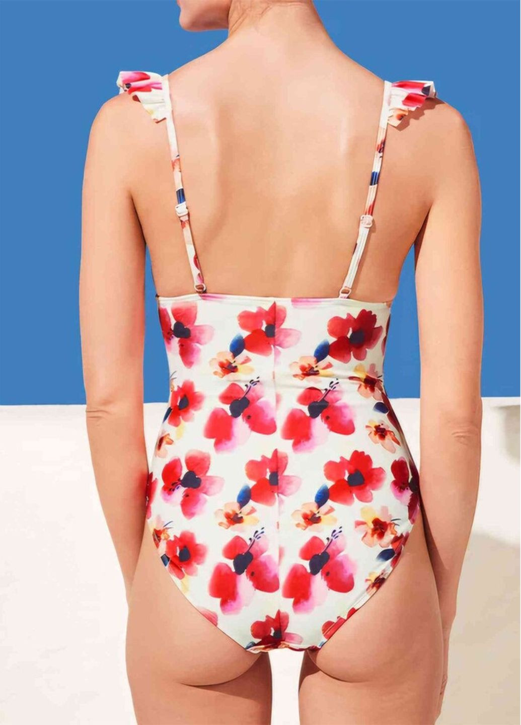 Комбинированный демисезонный купальник сдельный монокини слитный, монокини Esmara