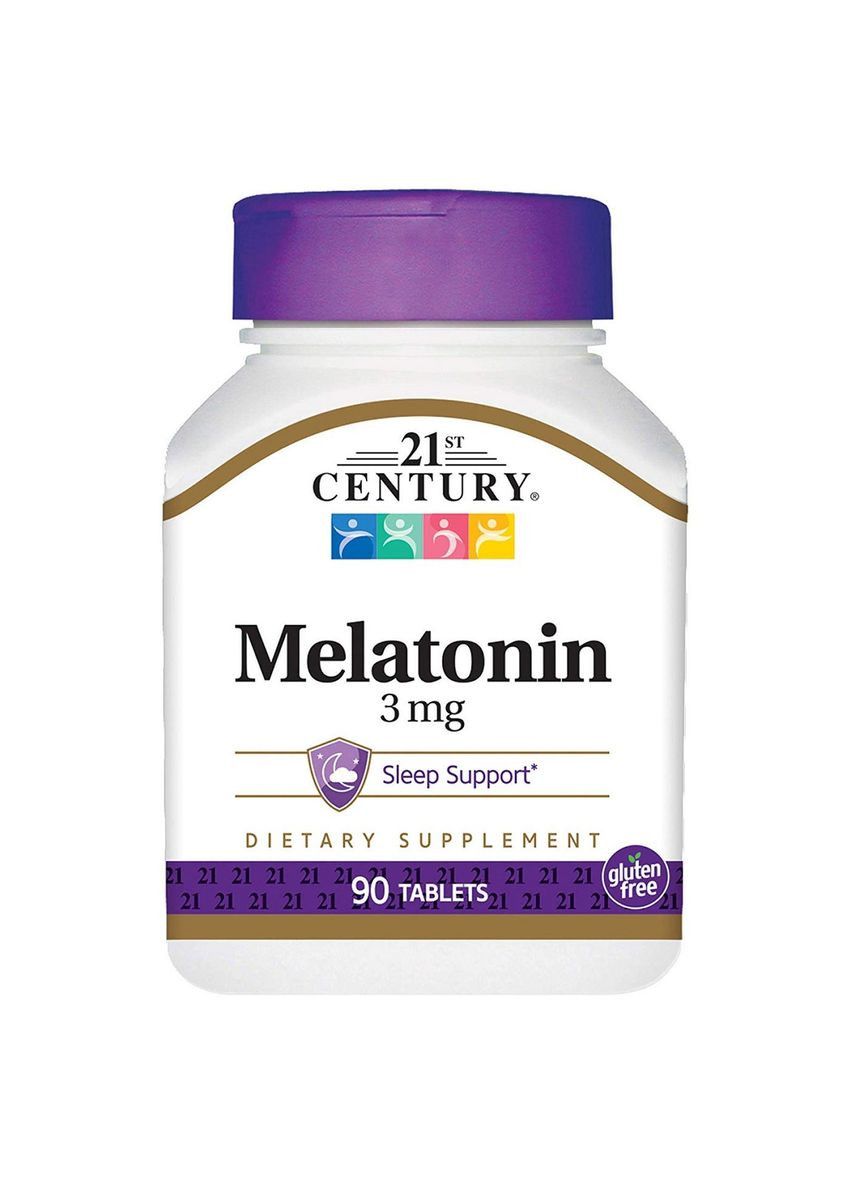 Мелатонин, 3 мг, Melatonin, 90 таблеток 21st Century (315146167)