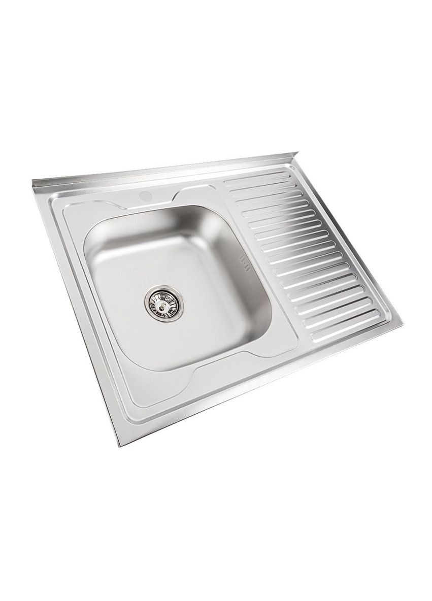 Кухонная мойка из нержавеющей стали 8060 L ДЕКОР (0,7/160 мм) Valeso (336932297)