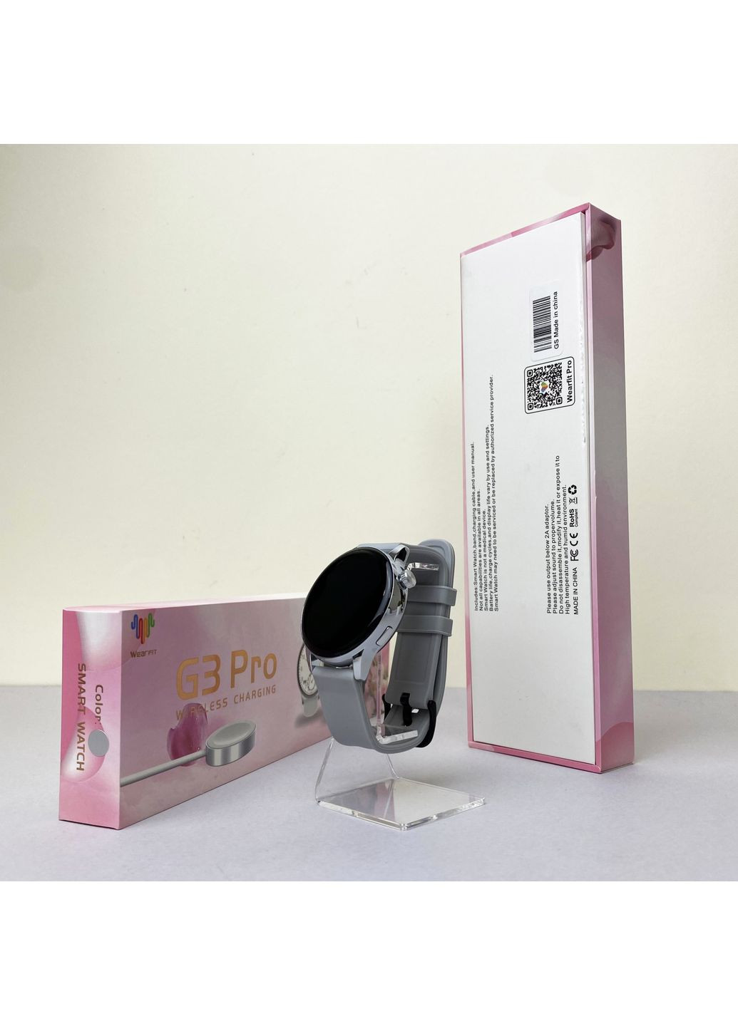 Розумний годинник G3 Pro білий для контролю здоров'я та сповіщень смарт-гаджета Smart Watch Watch 41 mm (372460310)