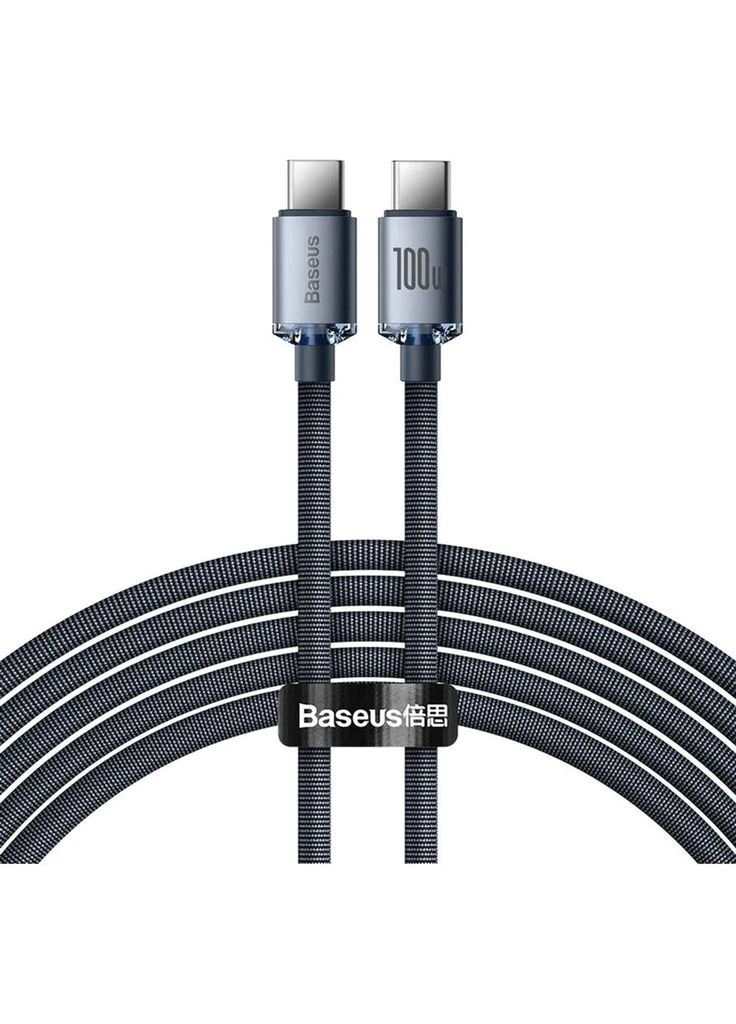 Кабель Crystal Shine Series USB-C to USB-C 100W 1.2m Black (CAJY000601) [141252] Baseus (399426168)