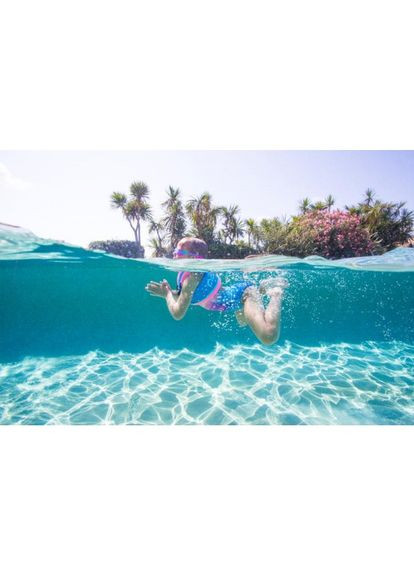 Детский Плавательный Жилет для Воды Вес Ребенка 15 - 25кг Розово-Голубой Nabaiji (348116827)