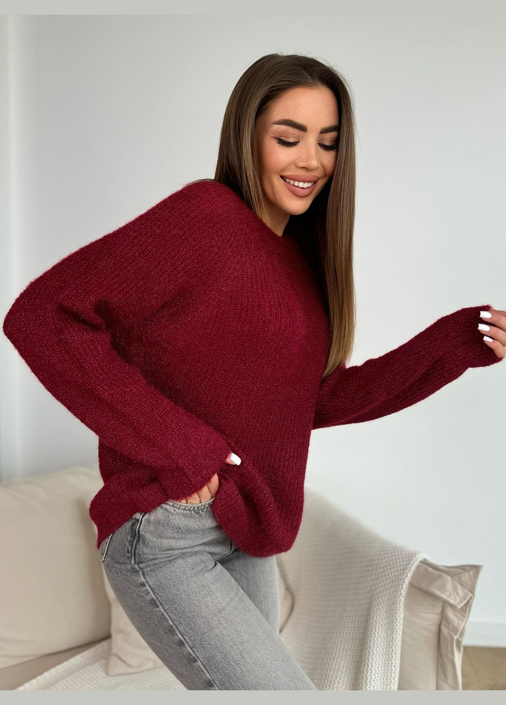 Бордовий демісезонний светри Magnet WN20-677