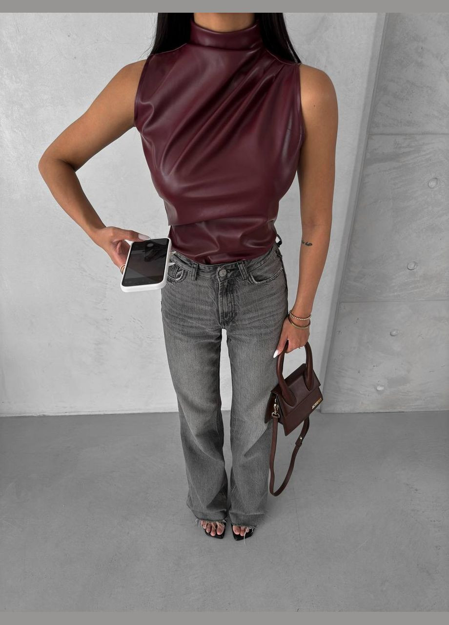 Топ из эко-кожи Osoblyva (314169405)