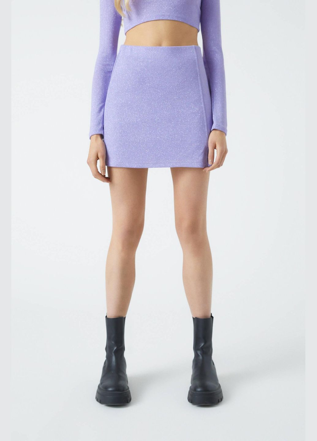 Спідниця демісезон,бузковий, Pull & Bear (322717674)