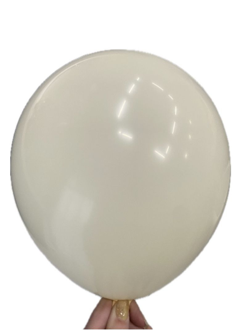 Кульки повітряні латексні кольору 037 вершковий 5 дюймів 10 шт. No Brand (345705501)