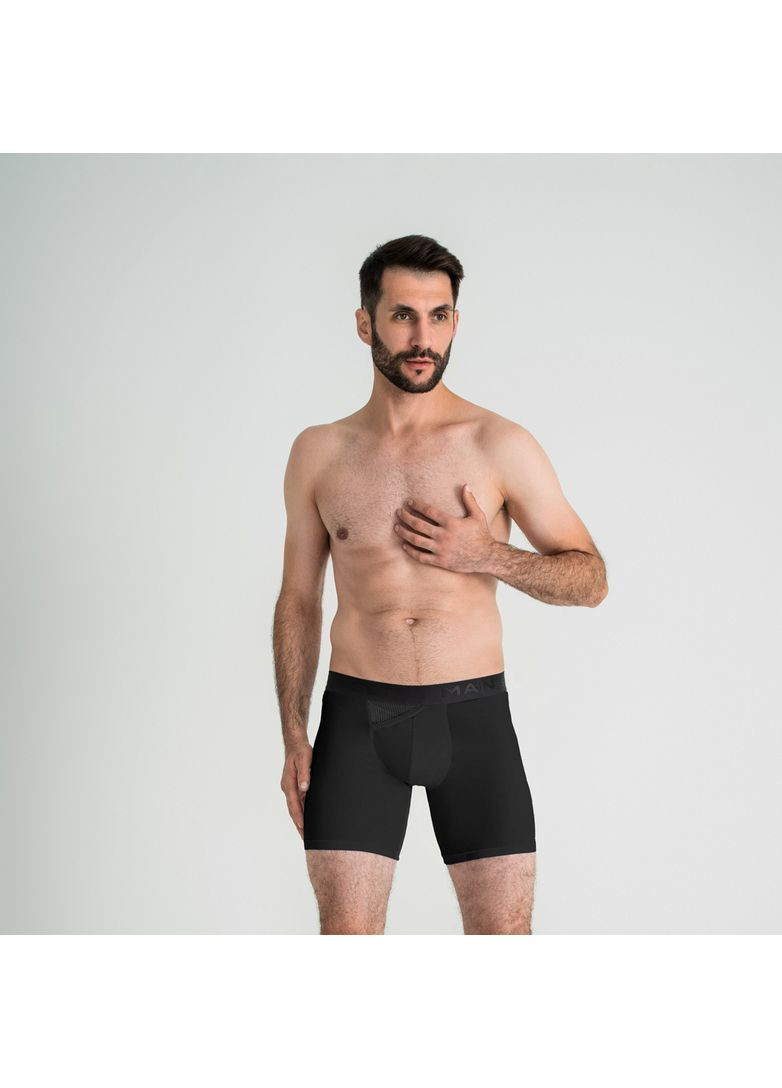 Мужские анатомические боксеры из хлопка с сеткой,, BTL140-01 MAN's SET Anatomic Long 2.0 Light, Black Series (366575367)