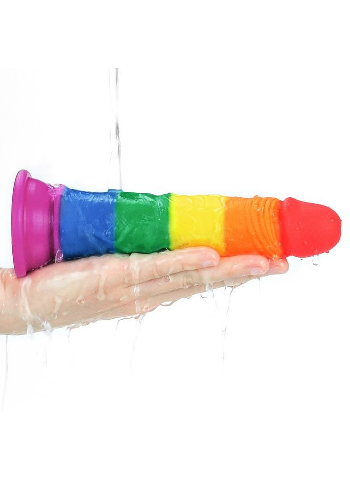 Кольоровий фалоімітатор на присосці "Prider Dildo 7" Lovetoy (301417042)
