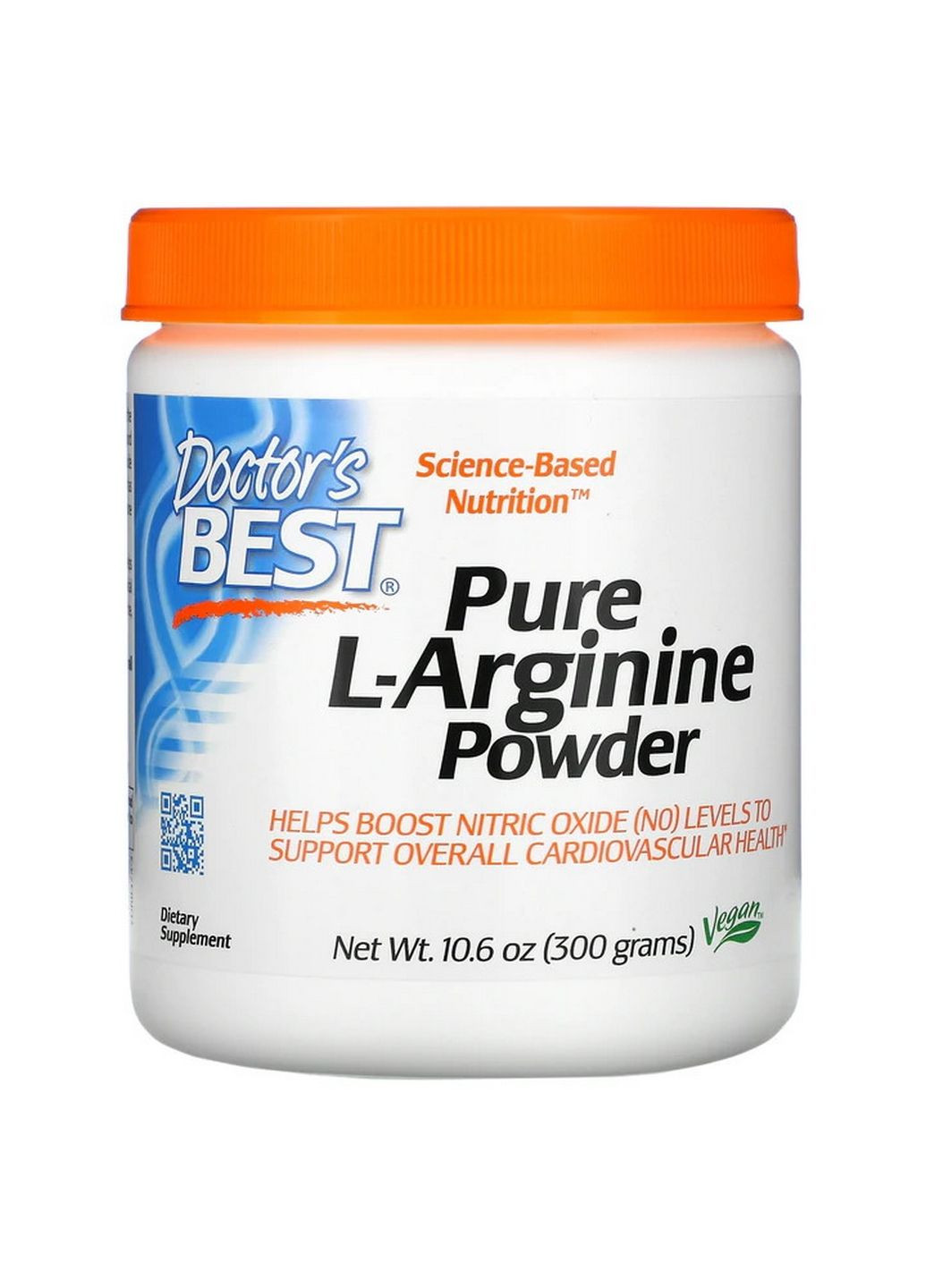 Аминокислота Pure L-Arginine Powder, 300 грамм Doctor's Best (293339824)