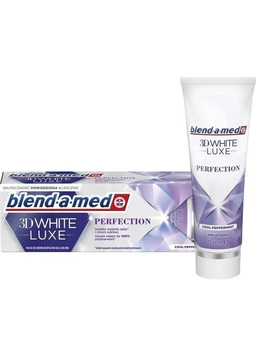Зубная паста 3D White Luxe Совершенство, 75 мл Blend-a-Med 81666792 (328400110)
