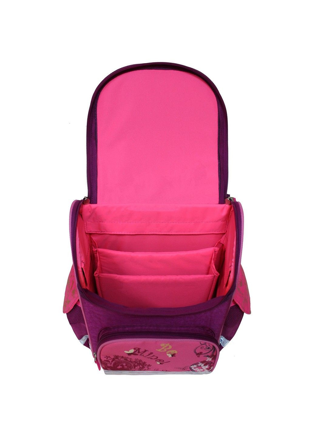 Рюкзак шкільний каркасний з фонариками Успех 12 л. малиновий 389 (00551703) Bagland (331181685)